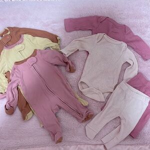 Newborn girl bundle cloud island pink yellow terracotta newborn-0m